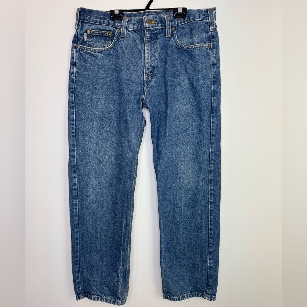 Carhartt Blue classic Traditional Fit Jeans Mens 36x30